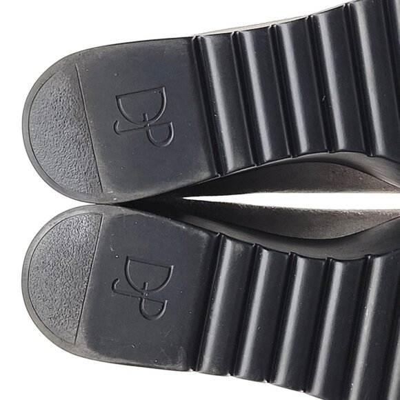 Donald Pliner Women's Cape Wedge Platform Taupe Suede Leather Loafer Size 7.5M - Picture 12 of 15